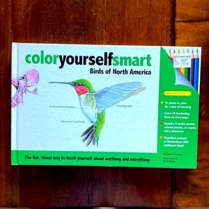Color Yourself Smart Birds of North America, drawing book